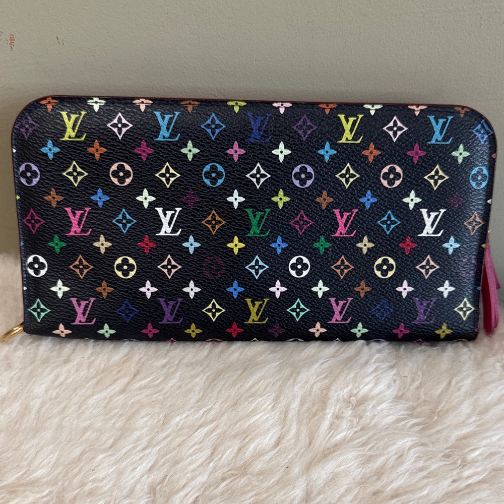 SOLD Louis Vuitton Black Multicolor insolite wallet
